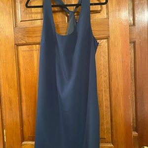 JCrew Navy Blue Silk Dress